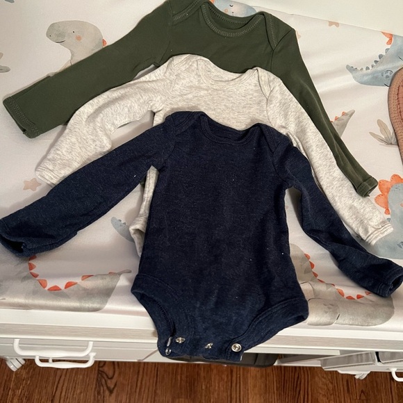 Carter's Other - Carter’s Long Sleeve One Piece Set - Green, Gray, and Navy